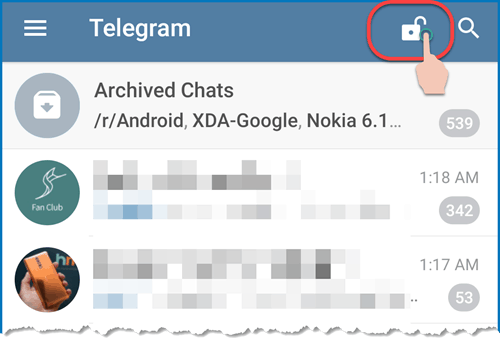 How to lock your Telegram account 
